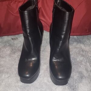 INC International Concepts Black Ankle Booties